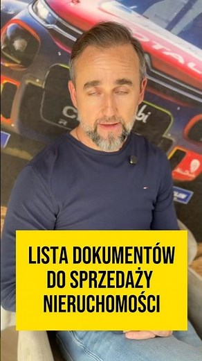 Gotowa, darmowa lista dokumentów do sprzedaży! Napisz CHCE w komentarzu! #nieruchomości #mieszkanie