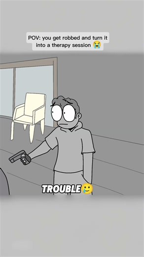 even the robbers felt bad for him 😭🥀 #animation #shorts