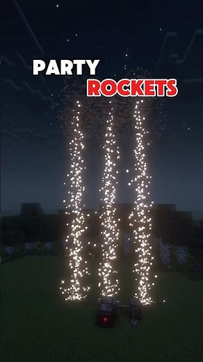 This Minecraft party rocket is just INSANE 🤯🎆🚀#story #minecraft #tutorial