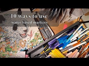 10 Ways to Use Water Based Markers in Adult Coloring Books