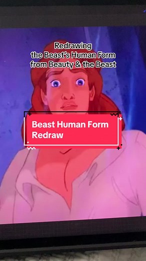 Redrawing the Beast's Human Form from Beauty and the Beast