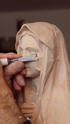 493K views · 1.1K reactions | Hand-carved with love, this Mother Mary...