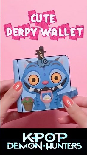 💕 KPDH K-Pop Demon Hunters 💜Derpy 🧡 Fun Easy Huntrix Wallet Origami Paper Craft DIY Hack