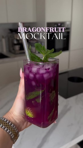 Dragonfruit Mojito Mocktail Recipe