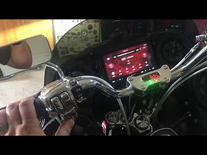 Harley-Davidson FXR with SONY AX7000 Double Din Stereo with Integrated Hand Controls