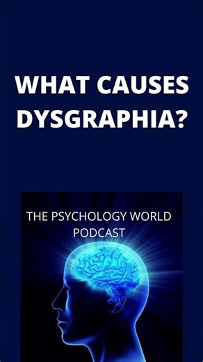 What Causes Dysgraphia? Clinical Psychology #shorts
