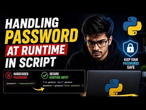 #62 👉 Hide Passwords Securely in Python Scripts! 🔐🚀