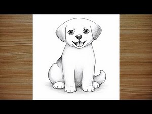 How to Draw a Cute Labrador Puppy | Easy Pencil Drawing Step by Step
