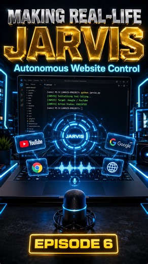 I Made Tony Stark’s JARVIS Control My PC! 🤯💻 (EP 6) #shorts #jarvis #ai