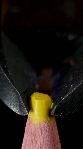 Biting pencil close-up #asmr #macro