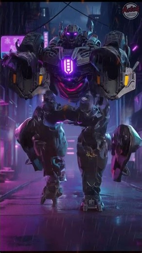 Luminoid — Cyberpunk Transformer Transforms Into Neon Motorcycle | Full HD Cinematic Action