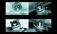 Mix of 4 videos from youtube : Gummy Bear Song HD (Four Xray & Normal Versions at Once)