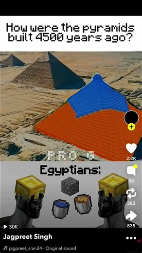 How were the pyramids built? #minecraft