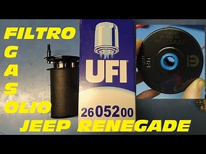 Jeep Renegade fuel filter replacement