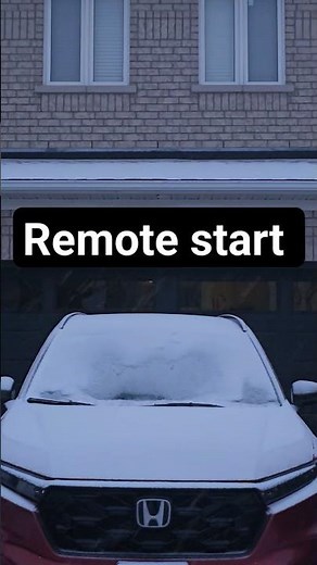 Honda Cr-v Hybrid Touring remote start -10 winter