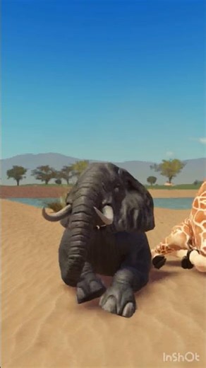 50% Elephant Vs Giraffe | Savannah life Roblox | #roblox #savannahlife