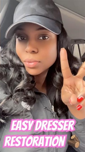 EASY DRESSER RESTORATION 🪵 ✨ #furniturerestoration #furnituredesign #furnitureflip