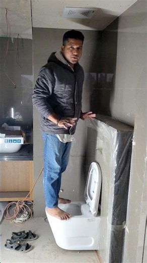 Wall mounted cammoert bethanaka tarika#plumbing #viral #trending