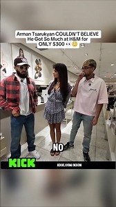 Arman Tsarukyan COULDN'T BELIEVE He Got So Much at H&M for ONLY $300 #ninadrama #armantsarukyan