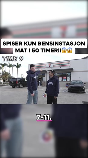 Spiser kun bensinstasjonmat i 50 timer?! 😲 #7Eleven #Matutfordring #Norge
