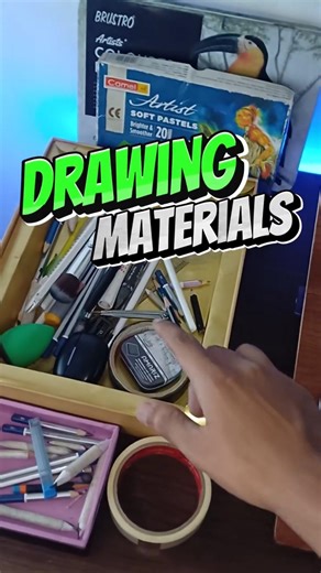 My Essential Drawing Materials ✏️ Realistic Sketch Secrets Revealed 🔥 #shorts