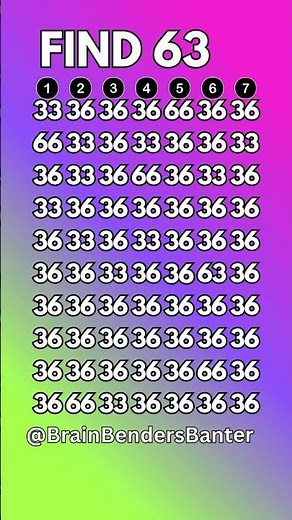 Test Your COGNITIVE Brain Skills With This FAST Number Game! #shorts