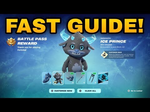 How To COMPLETE ALL ICE PRINCE SIDEKICK REWARDS QUESTS CHALLENGES in Fortnite! (Earn Sidekick Point)