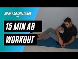 30 DAY AB CHALLENGE (DAY 3) | NO EQUIPMENT | 15 MIN AB WORKOUT | BEGINNER | 2021