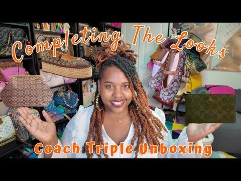 Coach Triple Unboxing | How I Complete The Looks 👜🥿👡 | Things Didn’t Go As Planned With This