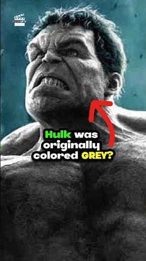 How did Hulk turned into green from grey? #hulk #marvel
