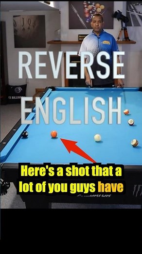 Using REVERSE English for Position #poolshots #9ballpool #8ballpool #poollessons #pool #billiards