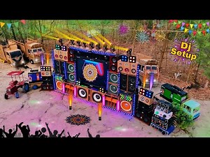 Mini dj setup loading and dj truck kese banaye new dj loading at -Home sound check new box and light