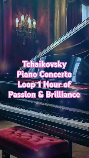 #7 Tchaikovsky Piano Concerto Loop｜1 Hour of Passion & Brilliance