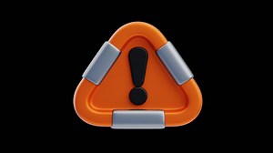 3D Animation of Danger Sign