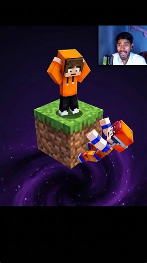Highlight Clip 😂4 Players, 1 Block, 100 Days in Minecraft Hardcore! p2