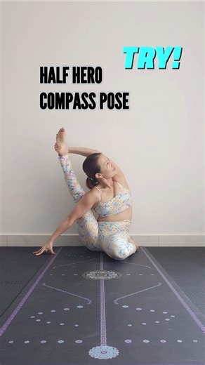 Half Hero Compass Pose Tutorial | Try This Deep Hip Opening Yoga Pose