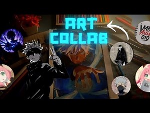 THE BIGGEST ART COLLAB 🎨 ||GOJO DRAWING || Triad_artz