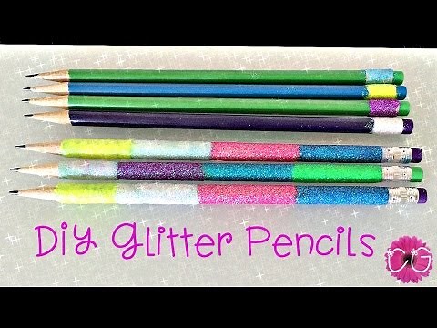 DIY GLITTER PENCILS - SO SPARKLY!