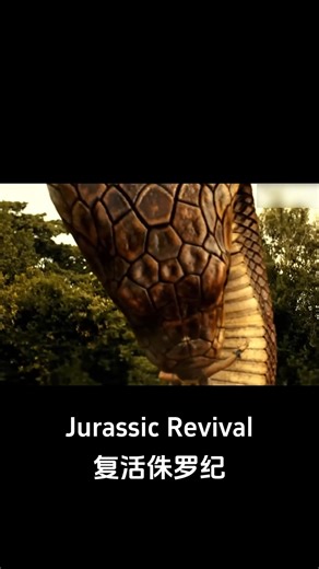A king cobra blocked everyone's path! #复活侏罗纪 #JurassicRevival #优酷电影 #youkumovie | Youku Movie
