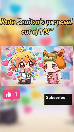 Zenitsu’s Cutest Proposal Ever! 💛💍 Chibi Style”