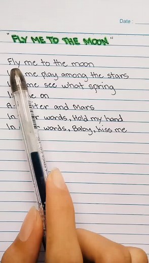 Fly Me to the Moon - TikTok Lyrics Video