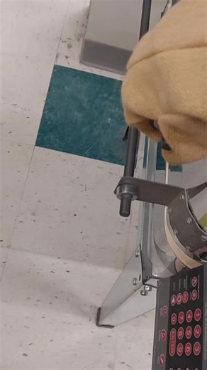 Combing! A fun high temperature artistic process using only the finest Oceanside Compatible glass into half inch wide strips, packed vertically into a stainless steel ring, and then pulled and pushed to create drama amongst and across the colour lines. This was brought to us by one of our regulars, who asked if we could assist with doing this. Of course! Stay tuned for the end result, after it cools down and then gets the edges cold worked as the fiber paper that was wrapped around the outer edg