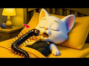 🌈 OMG! Tiny Kitten’s Sweet Dream Turns Into a NIGHTMARE 🐛😨 | Animated Cat Movie