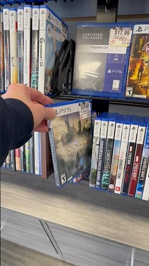 Searching for PS5 Games at Gamestop