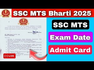 SSC MTS Exam Date 2025 | SSC MTS Exam Date Kab Hoga