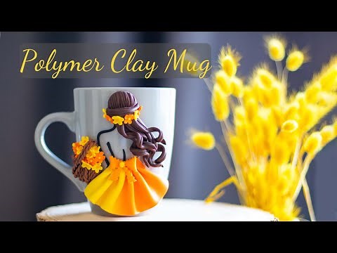 Polymer Clay Autumn Girl Mug Tutorial