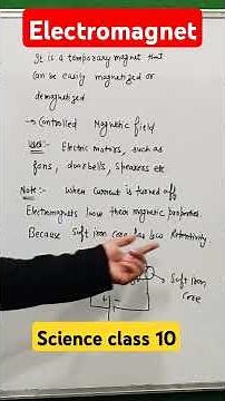 Electromagnet class 10 | magnetic effect of electric current