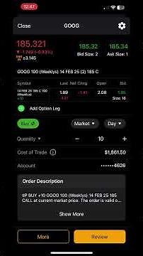 Market Orders on ThinkorSwim Mobile 📈 | Beginner’s Guide to Trading!