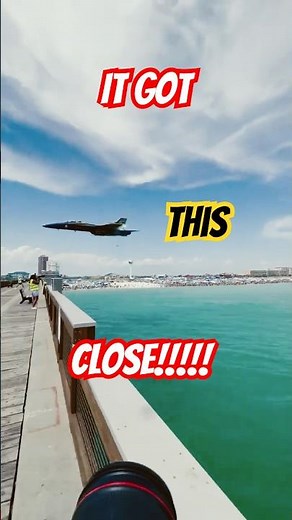 💥Blue Angels F-18 Screams Over Ocean Pier in INSANE Low Pass—You’ll Feel This One! #blueangels