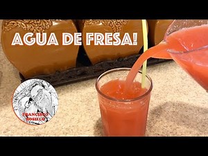 Agua de Fresa - Como hacer Agua de Fresa - Receta de Agua de Fresa